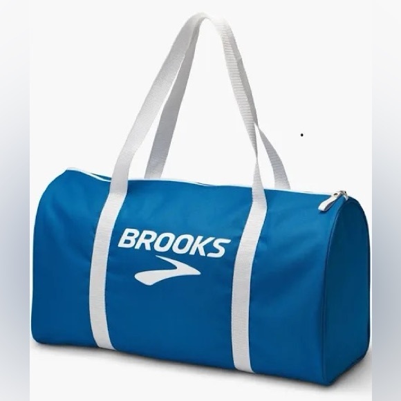 Brooks Other - Brooks Vibrant Blue Duffel Bag with White Accents